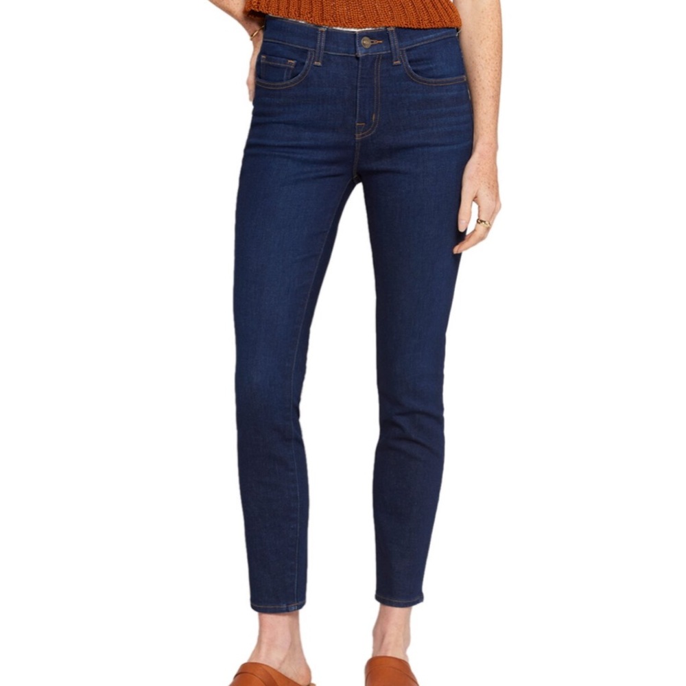 Current/Elliott NWT Dark Wash Mid Rise Ankle Jeans